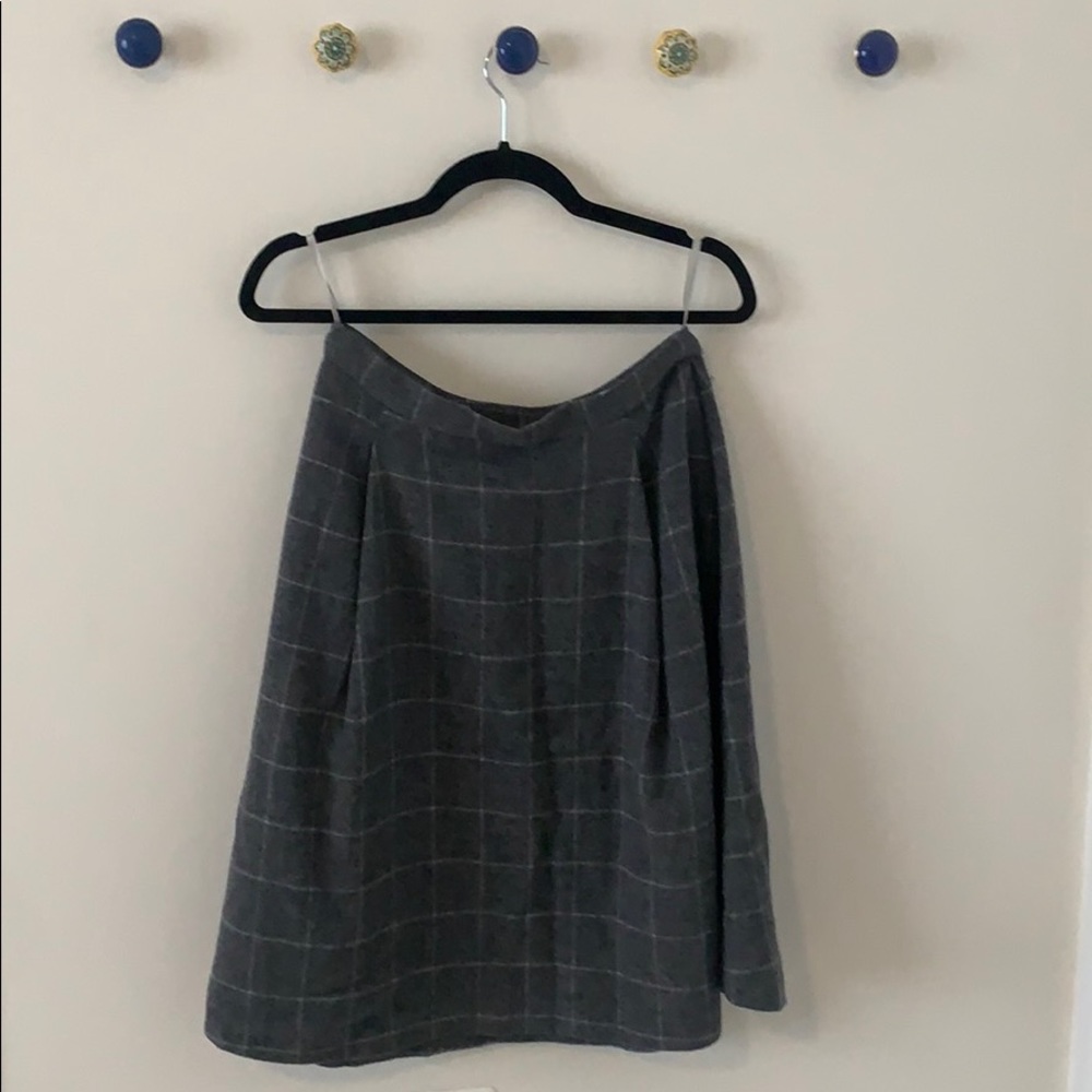 Uniqlo IDLF Gray Wool Skirt